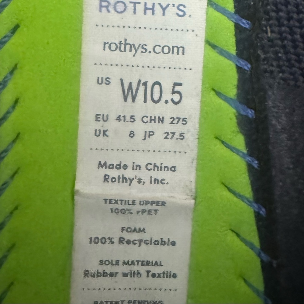Rothy's The Flat Navy Blue Flats Size 10.5 - Picture 6 of 6